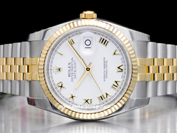  Rolex Datejust Stainless Steel and Gold Watch 126233 White Roman Dial