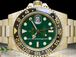 Rolex GMT-Master II Gold Watch 116718LN Green Dial Ceramic Bezel