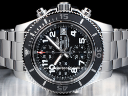 Breitling Superocean Chronograph 42 Stainless Steel Watch A13311C9 Black Dial