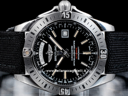  Breitling Galactic 44 Stainless Steel Watch A45320B9 Black Dial