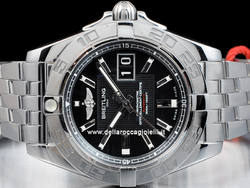 Breitling Galactic 41 Stainless Steel Watch A49350L2 Black Dial