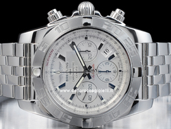 Breitling Chronomat 44 Stainless Steel Watch AB011011 Silver Dial