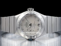 Omega Constellation Omega Small Seconds Co-Axial 12710272055001 White Diamonds Dial