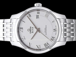Omega De Ville Hour Vision Co-Axial Master Chronometer 43310412102001 Silver Roman Dial